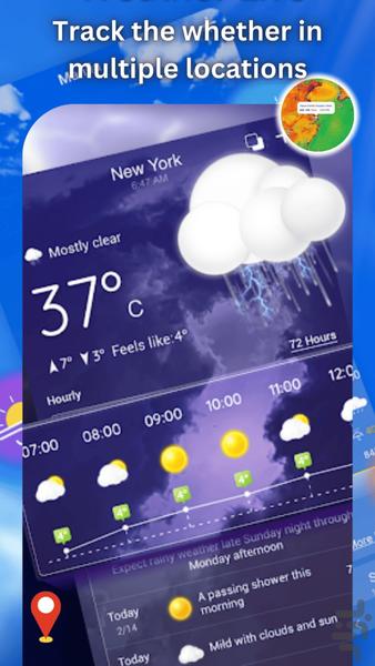 هواشناسی فوق پیشرفته 2024 - Image screenshot of android app