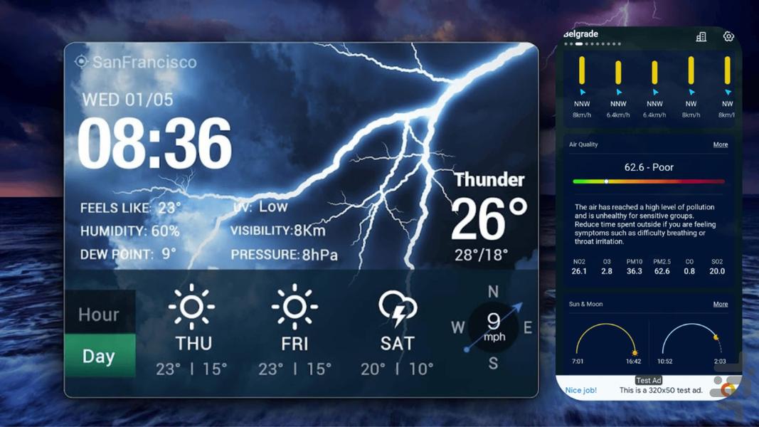 هواشناسی فوق پیشرفته 2023 - Image screenshot of android app