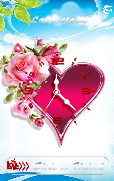 Love Clock Live Wallpaper ( Va - Image screenshot of android app