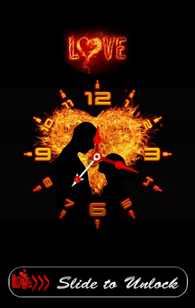 Love Clock Live Wallpaper ( Va - Image screenshot of android app