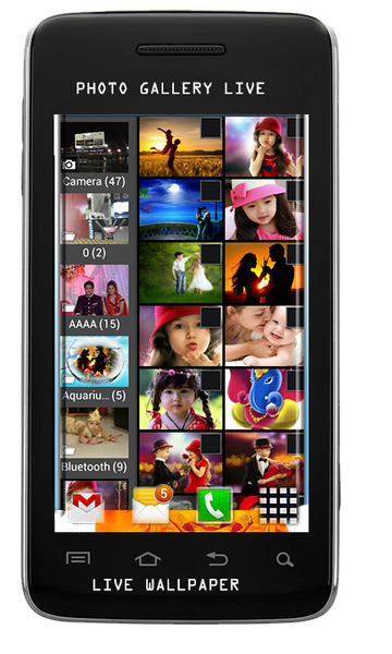 Photo Gallery Live Wallpaper - Image screenshot of android app