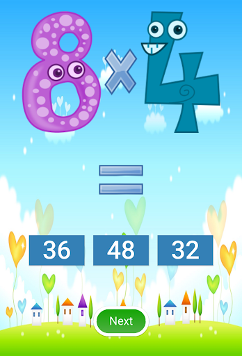 Multiplication games - Gameplay image of android game
