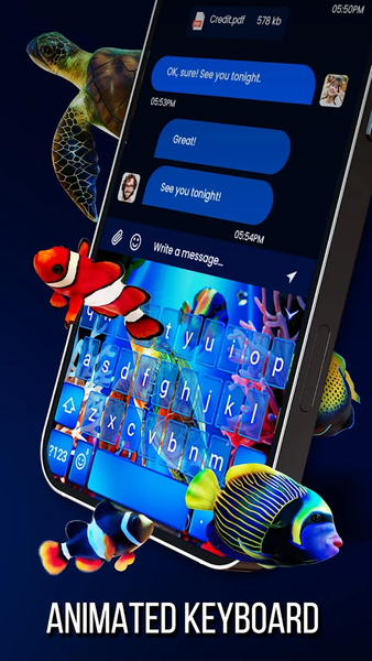 Aquarium 3D Live Wallpaper 4K - Image screenshot of android app