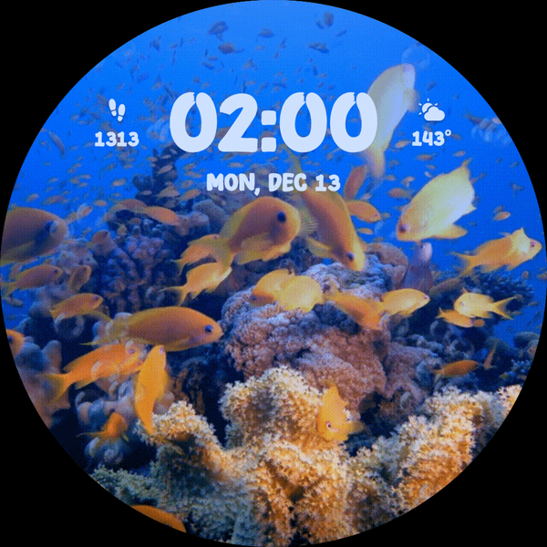 Aquarium Fish Live Watch Faces - عکس برنامه موبایلی اندروید