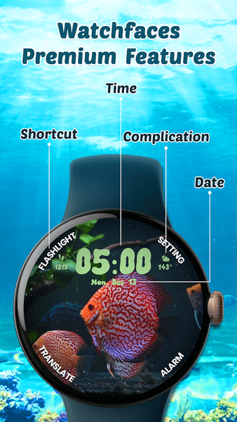 Aquarium Fish Live Watch Faces - عکس برنامه موبایلی اندروید