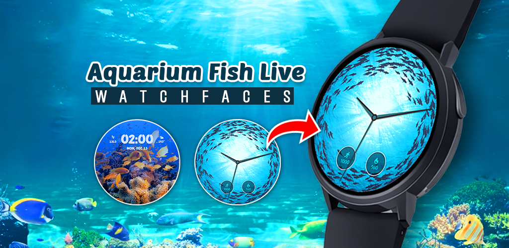 Aquarium Fish Live Watch Faces - عکس برنامه موبایلی اندروید
