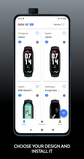 Mi Band 6 watch faces - MB6WF - Image screenshot of android app