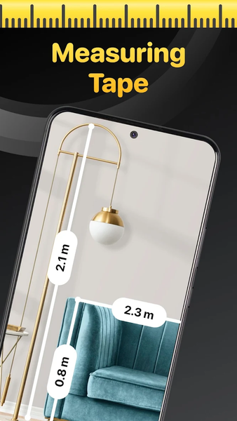 Tape Measure: AR Measuring - عکس برنامه موبایلی اندروید