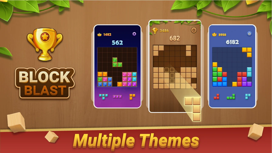 Block Puzzle - Wood Blast - Gameplay image of android game