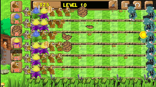squirrels vs zombies - Gameplay image of android game