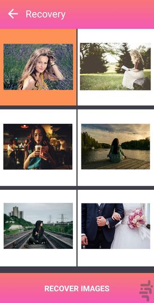 ریکاوری عکس های حذف شده - عکس برنامه موبایلی اندروید