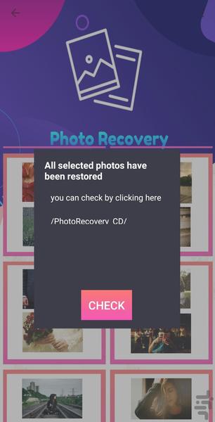 ریکاوری عکس های حذف شده - عکس برنامه موبایلی اندروید