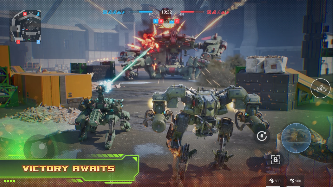 Armor Attack: robot PvP game - Gameplay image of android game