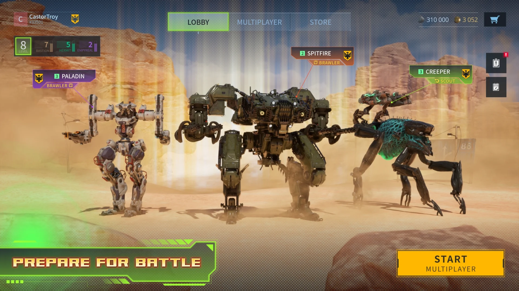 Armor Attack: robot PvP game - Gameplay image of android game