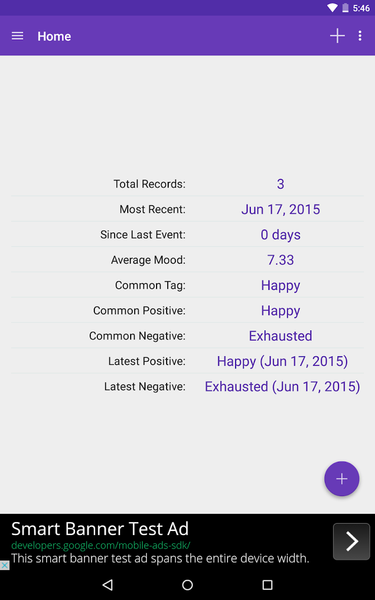 Mood Log - عکس برنامه موبایلی اندروید
