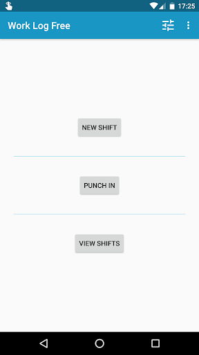 Work Log - Image screenshot of android app