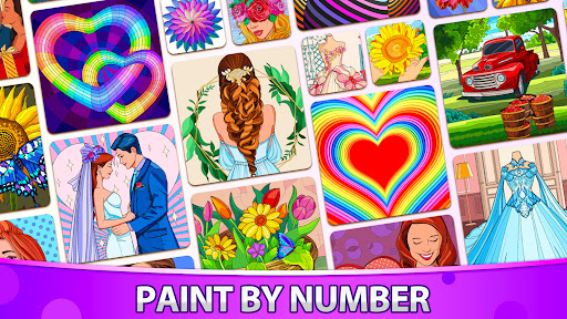 ColorPlanet® Paint by Number – رنگ آمیزی بزرگسال کالر پلنت - Gameplay image of android game
