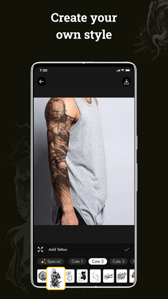 Tattoo Maker - Tattoo Design - عکس برنامه موبایلی اندروید