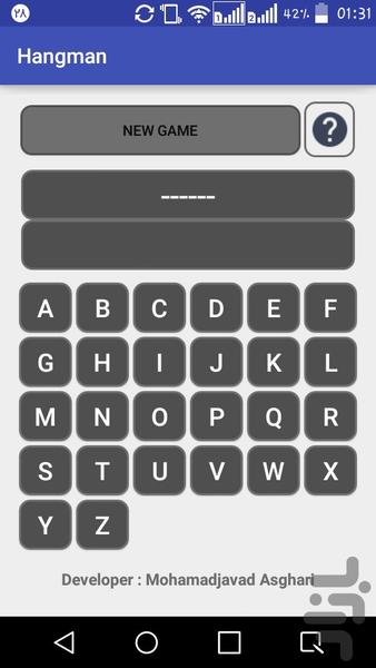Hangman - عکس بازی موبایلی اندروید