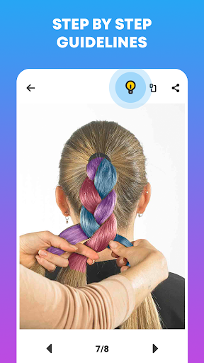 Hairstyles Step by Step - How to Style your Hair - Image screenshot of android app