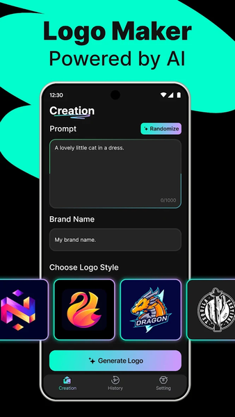 Logo Maker - AI Art Design - عکس برنامه موبایلی اندروید