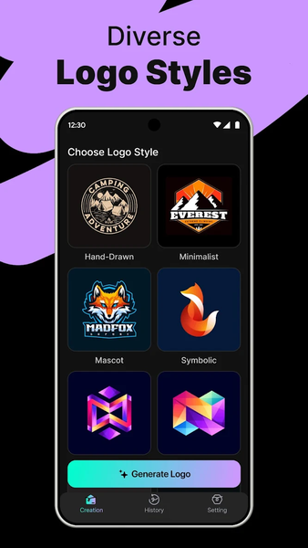Logo Maker - AI Art Design - عکس برنامه موبایلی اندروید