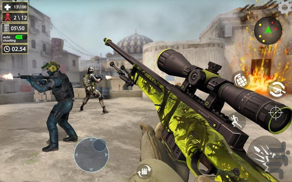 بازی جنگی : تفنگ بازی جدید - عکس بازی موبایلی اندروید