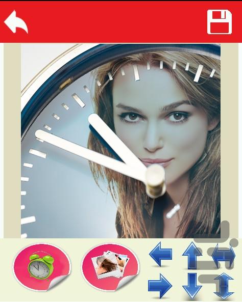 طراحی عکس روی ساعت - عکس برنامه موبایلی اندروید