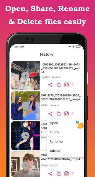 Insta video & photo downloader - عکس برنامه موبایلی اندروید