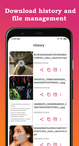 Insta video & photo downloader - عکس برنامه موبایلی اندروید