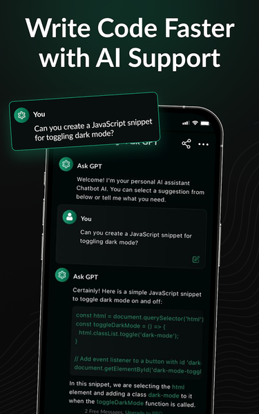 Ask GPT-۴: AI Voice Chatbot - عکس برنامه موبایلی اندروید