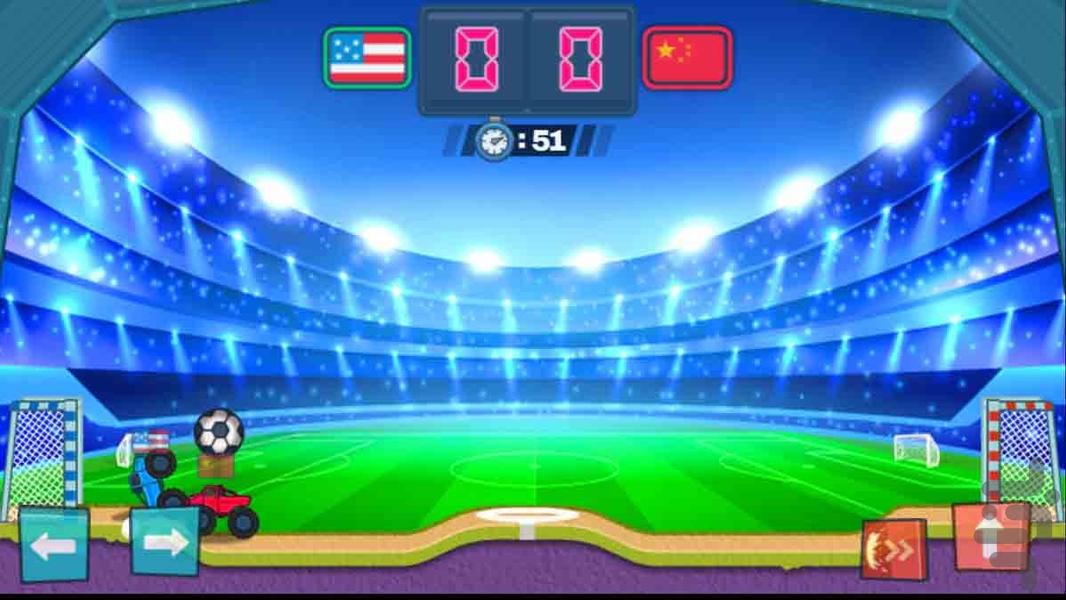 بازی فوتبال ماشینی - Gameplay image of android game