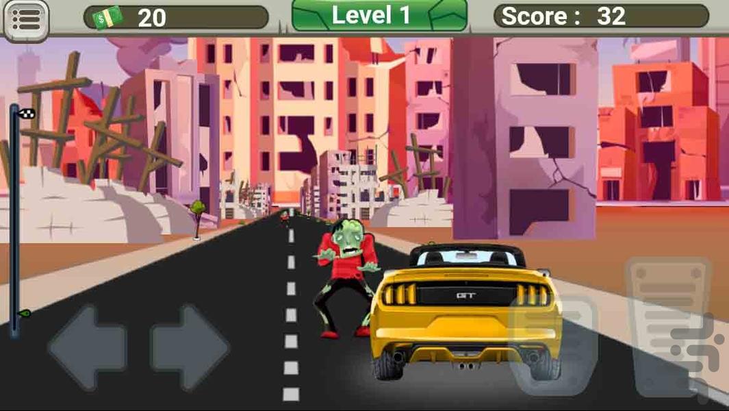 بازی ماشین زامبی - Gameplay image of android game