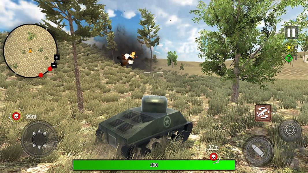 بازی تانک جنگی - Gameplay image of android game