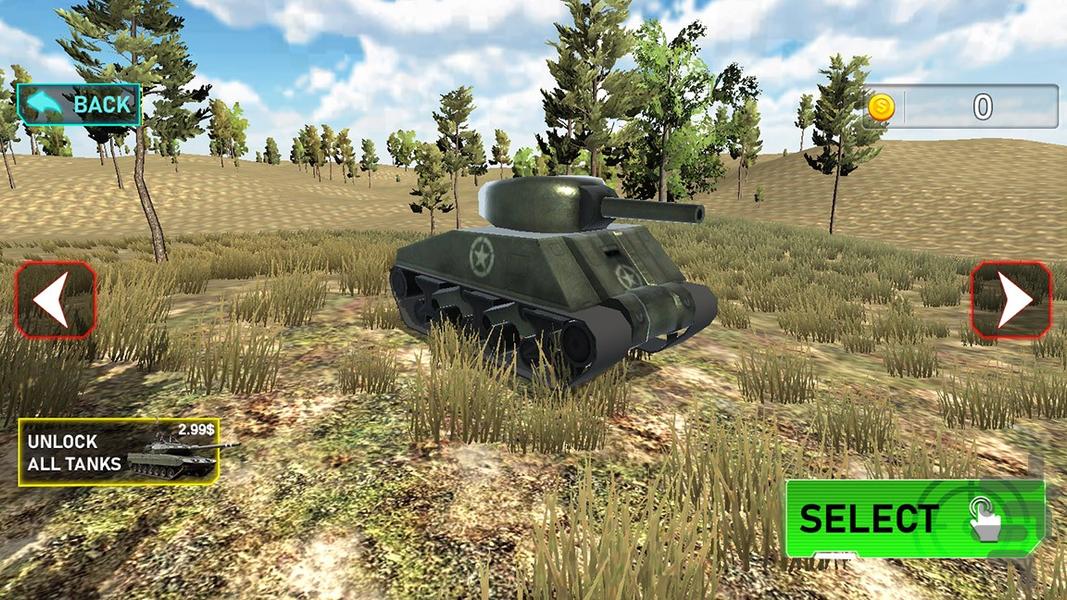 بازی تانک جنگی - Gameplay image of android game