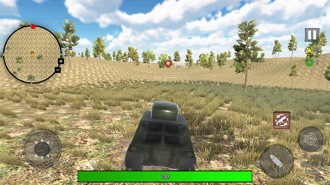 بازی تانک جنگی - Gameplay image of android game