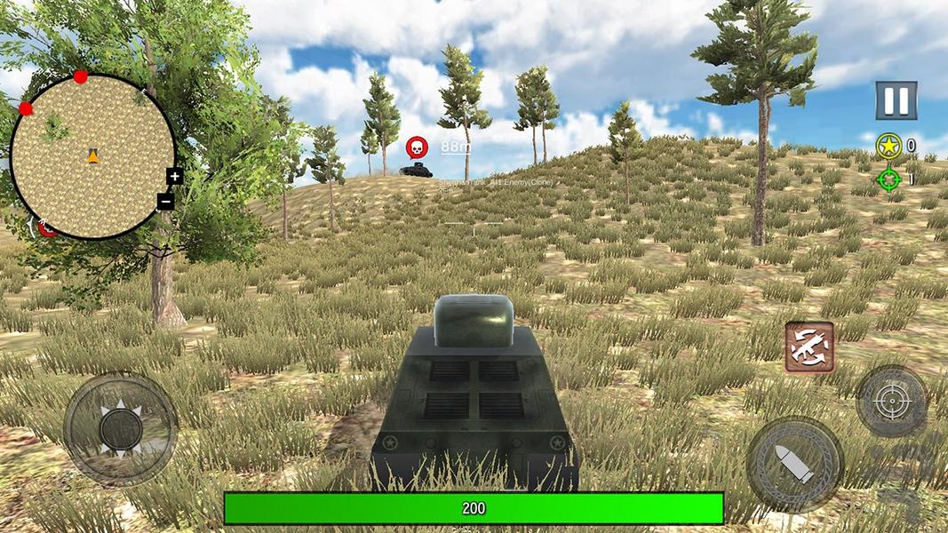 بازی تانک جنگی - Gameplay image of android game