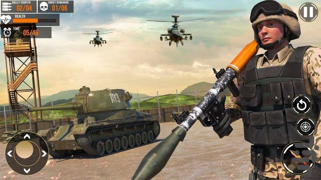 بازی تانک جنگی - Gameplay image of android game