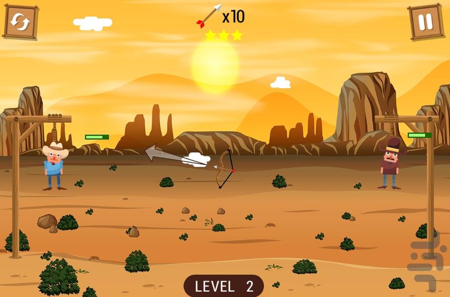 بازی تیراندازی با کمان - Gameplay image of android game