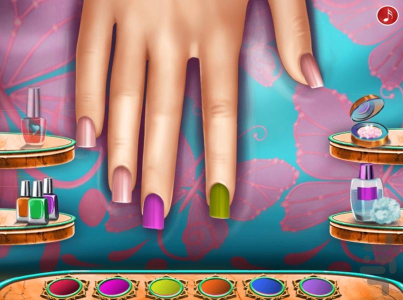 بازی دخترانه مانیکور - عکس بازی موبایلی اندروید