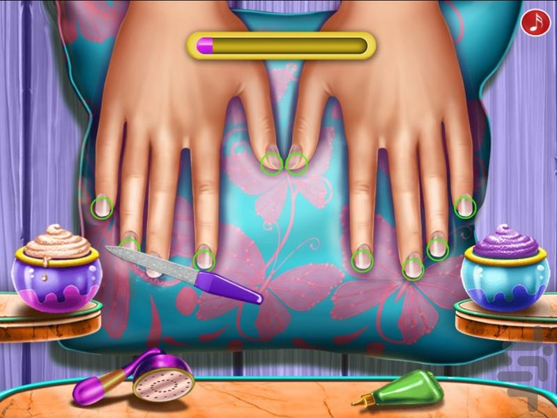 بازی دخترانه مانیکور - عکس بازی موبایلی اندروید