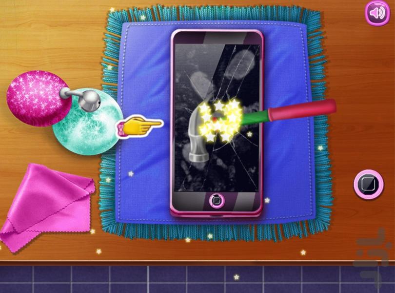 بازی دخترانه تعمیر گوشی - Gameplay image of android game