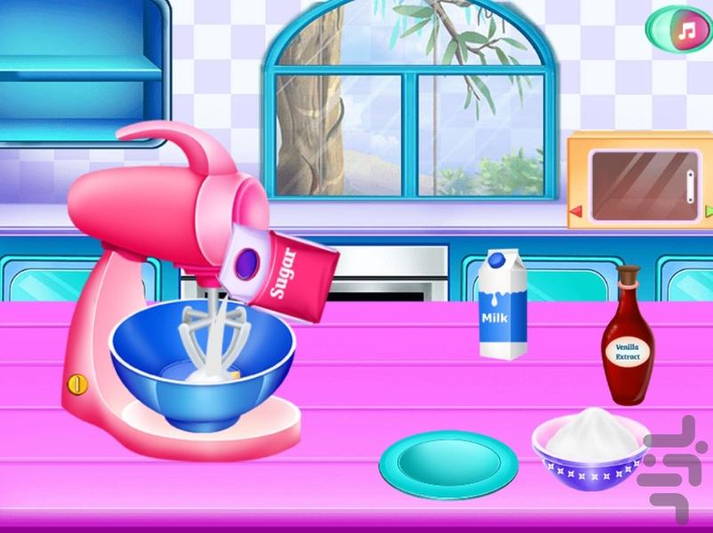 بازی آشپزی پخت کیک - Gameplay image of android game