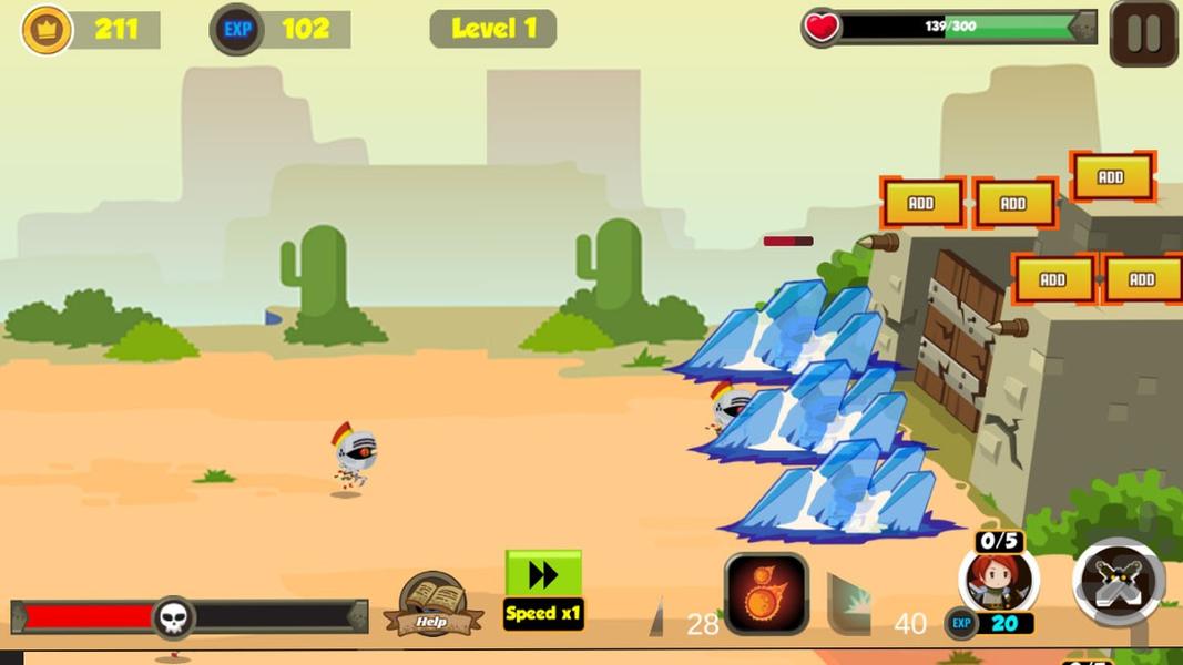 بازی دفاع از قلعه - Gameplay image of android game