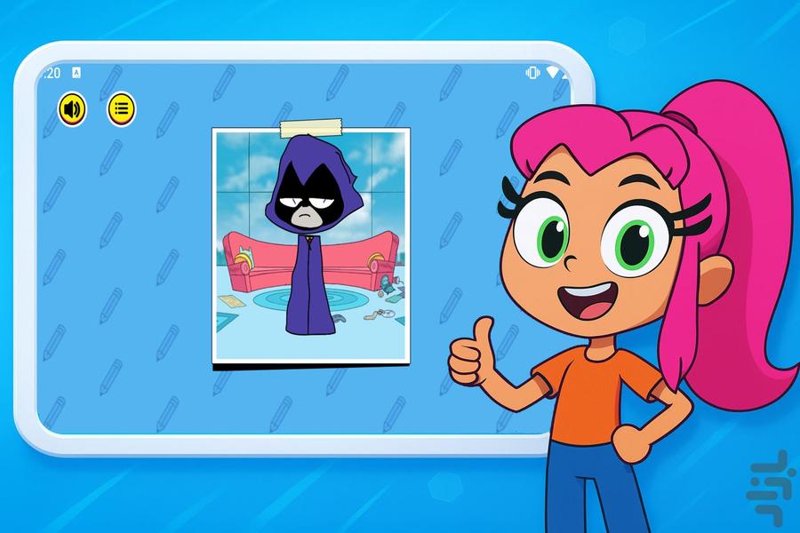 بازی دفتر نقاشی تایتان ها - Gameplay image of android game