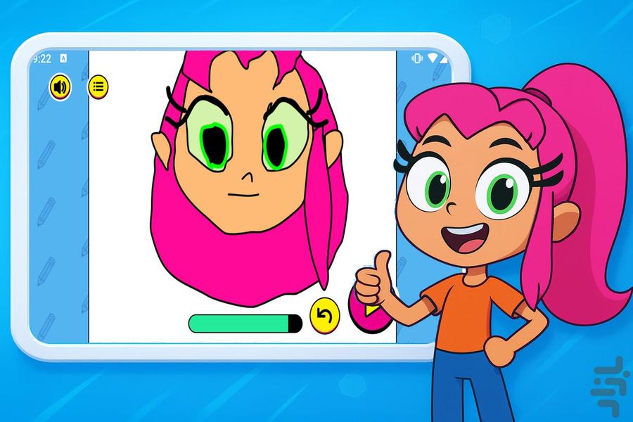 بازی دفتر نقاشی تایتان ها - Gameplay image of android game