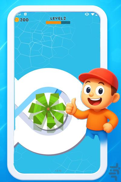 بازی خط رنگی - عکس بازی موبایلی اندروید