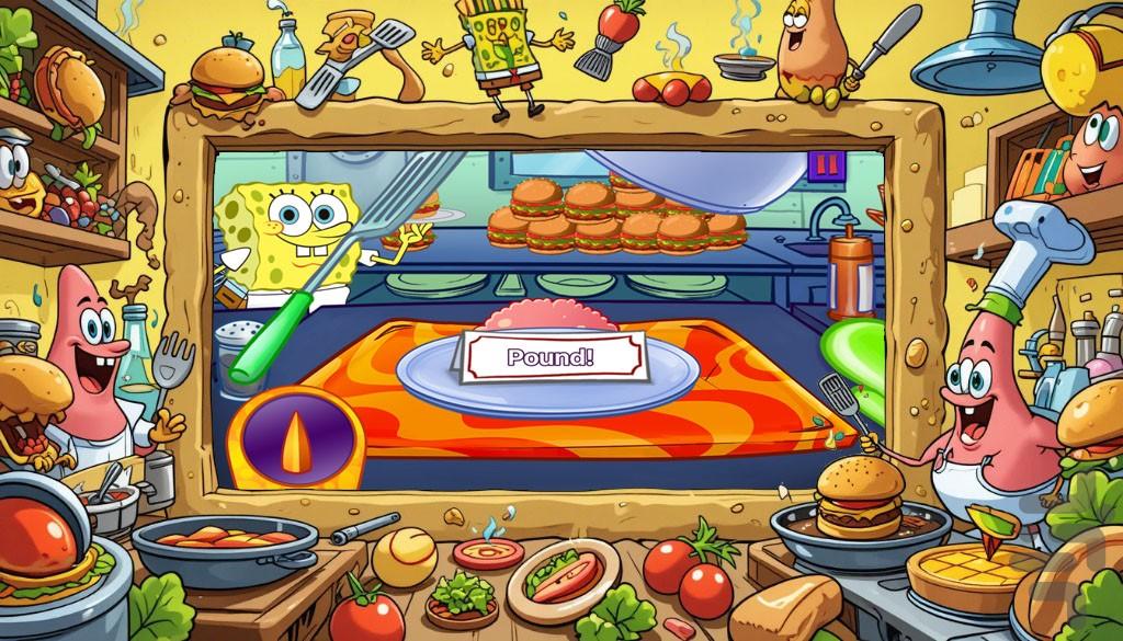 بازی باب اسفنجی سرآشپز - Gameplay image of android game