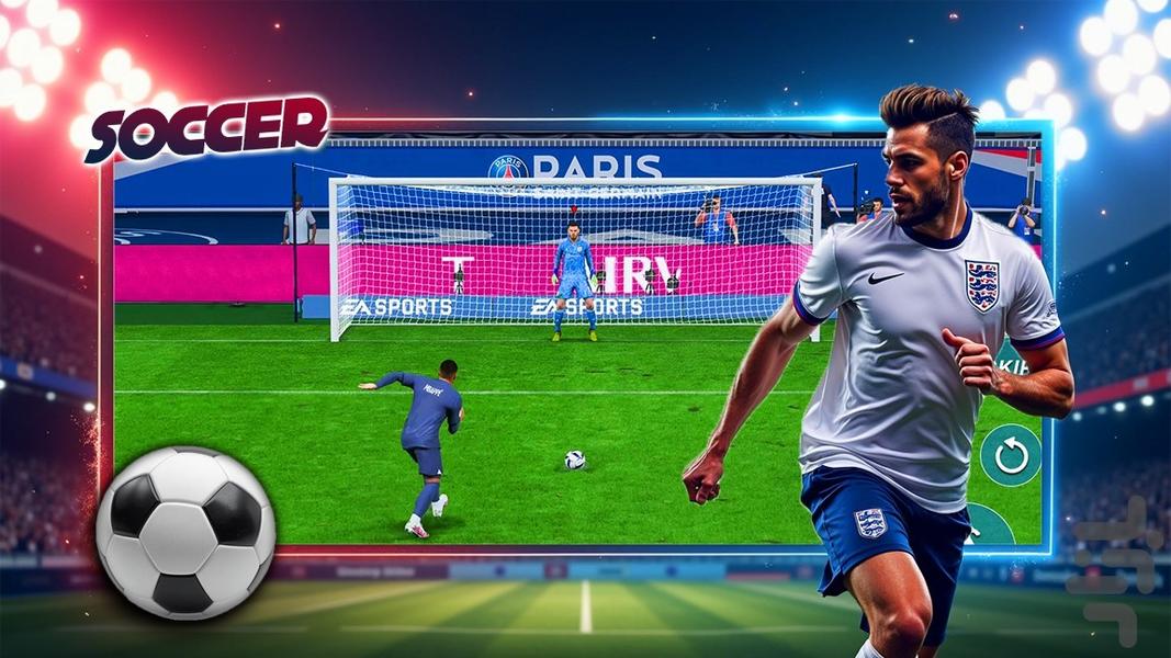 بازی پنالتی - Gameplay image of android game