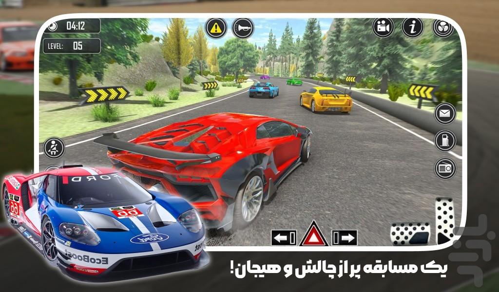 بازی ماشین مسابقه ای - Gameplay image of android game